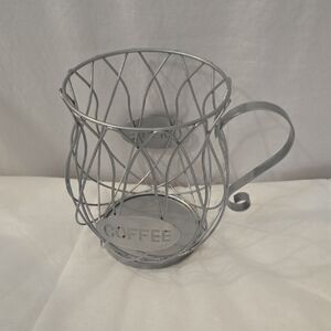 Metal Coffee Pod Holder - Silver